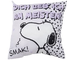 Peanuts Dich lieb´ ich am meisten! Kussens wit-zwart Unisex