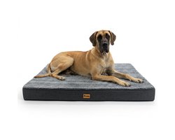 Pebble orthopedisch hondenkussen 125 x 70 - XXL - Hondenmand & benchkussen - Hondenmand Grote Hond - Dierenkussen - Voor Grote Honden - Hondenbed