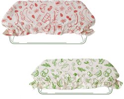 Pebbly - Afdekhoes voor Schaal Katoen Set van 2 Stuks Assorti - Katoen - Multicolor -