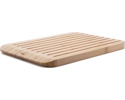 Pebbly - Brood- of Snijplank 34x23,5 cm met Sapgeul - Bamboe - Crème