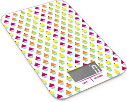 Pebbly - Keukenweegschaal Led rechthoekig - Aluminium - Multicolor