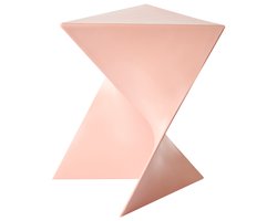 PECOS - Bijzettafel - Pastelroze - Synthetisch materiaal