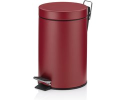 Pedaal Afvalemmer Monaco - 3 l - Rood - Kela