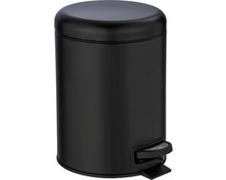 pedaal kubus roestvrij staal 5 l. , glans, helder