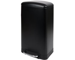 Pedaalemmer 30 liter - 34 x 24,5 x 61 cm - Zwart