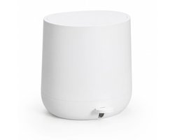 Pedaalemmer 5L Wit – Soft Close – Compact Design – Kunststof – 25,5 x 26,5 x 23,9 cm – Moderne Prullenbak voor Badkamer & Toilet