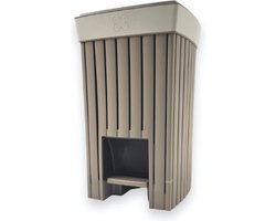 Pedaalemmer Doga 6 liter- bruin cappuccino - 70% gerecycled materiaal