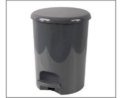 Pedaalemmer Klassiek 16 Liter - diameter 27 cm, Hoogte = 35 cm - Grijs