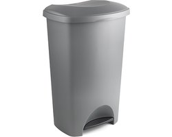 Pedaalemmer - Prullenbak - Afvalbak - 50 liter – Antraciet