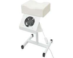 Pedicure Stoel - Voetverzorging meubel - Mobiele salon - Geïntegreerde afzuiging - 48-68cm hoogte - Zwart