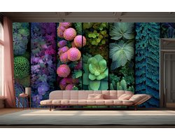 Peel & stick Fotobehang - Botanical Symphony Wall Art - 250x300 centimeter