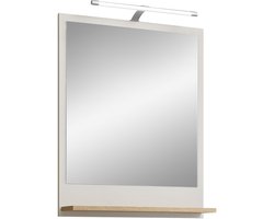 Pelipal spiegel Quickset 966 melamine gecoat front spiegelglas/corpus Riviera eiken q. NB 74,5x6x15,5 cm