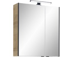 Pelipal spiegelkast 48-I Quickset 392 melaminecoating Riviera eiken dwars imitatie 70x60x20 cm