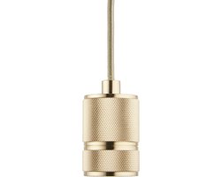 Pendel Goud E27 fitting - Classic - 1.5m Snoer - Met Plafondkap