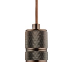 Pendel Koper E27 fitting - Classic - 1.5m Snoer - Met Plafondkap
