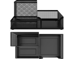 Pennenbak-Bureau accessoires-Bureau organizer pennenbak -Pennenhouder-Mesh - Metaal - Desk-Bureau organizer-Zwart