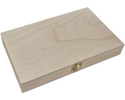 Pennen/kaarten/echo kistje grenen - Echo foto's - bewaarkistje - kaarten kistje