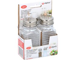 Peper- en zout vaatje - 9 cm - set - strooier - glas