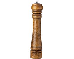 Peper- en zoutmolen set - 27 cm - Zout, peper en kruiden - Instelbare maalgraad - Herbruikbaar - Pepermolen - Zoutmolen - Barbecue - Barbecue-accessoires