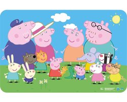 Peppa Pig familiefoto placemat 43 x 28 cm multicolor