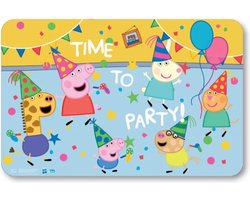 Peppa Pig time to party! placemat 43 x 28 cm multicolor