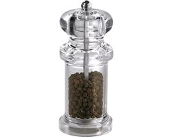 Pepper Mill - Pepper Shaker Grinder Zoutmolen, Hervulbare Potten met Verstelbare Grofheid, Heldere Kruidenflessen Keukengereedschap voor Thuis BBQ Pepercorn
