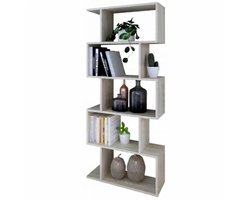 Per La Vita Bask - Boekenkast - Sonoma eiken - Open vakken - 176 cm hoog