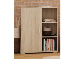 Per La Vita Herkules - Dressoir - 6 planken - Sonoma-eik - 80 cm