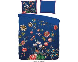 Percal Dekbedovertrek - 240x220cm - Tweepersoons - Lits Jumeaux - Inclusief Kussenslopen - 100% Zacht Percale Katoen - Ice Blauw