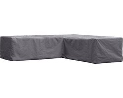 Perel Buitenhoes voor tuinset, grijs, L-vormig, 215 cm x 215 cm x 70 cm