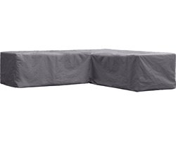 Perel Buitenhoes voor tuinset, grijs, L-vormig, 250 cm x 250 cm x 70 cm