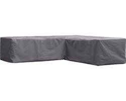 Perel Buitenhoes voor tuinset, grijs, L-vormig, 300 cm x 300 cm x 70 cm
