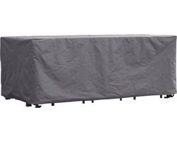 Perel Buitenhoes voor tuinset, grijs, rechthoekig, 245 cm x 150 cm x 95 cm