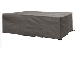 Perel Buitenhoes voor tuinset, grijs, rechthoekig, 300 cm x 300 cm x 75 cm