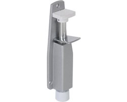 Perel Deurstopper, met voetbediening, metaal met rubber voet, 48 x 202 x 43 mm, 1 stuk