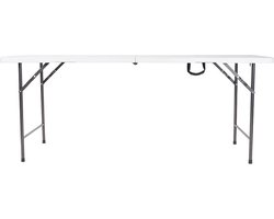 Perel Klaptafel, inklapbaar, weerbestendig, handgreep, maximaal 100 kg, wit
