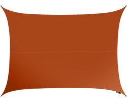 Perel Schaduwdoek, waterafstotend, 4 x 3 m, 160 g/m², polyester, rechthoek, terracotta