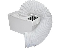Perel Universele condensopvangbak, voor droogkast zonder afvoer, incl. 1.5 m slang en 2 slangklemmen, wit