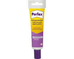 Perfax Behang randenlijm 60 g | Behang randenlijm| Hoge Precesie voor ultiem gebruiksgemak.