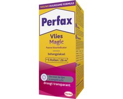 Perfax Vlies Magic Behanglijm 200 g Box | Voor Vliesbehang met Magic Eigenschappen | 100% Kleurenbeeld tijdens het behangen | Magic Vlies Behanglijm droogt Transparant.