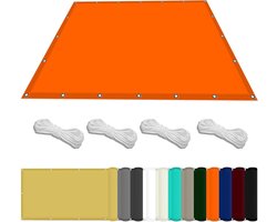 Pergola-luifel 1.6 x 4 m Waterbestendig Zonnebrandcrème luifel Met gratis touw UV-blok weerbestendig met doorvoertules Sail Shades Hek Pergola Balkon, Oranje