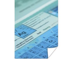 Periodiek systeem van de chemische elementen poster 30x40 cm - klein - Foto print op Poster (wanddecoratie woonkamer / slaapkamer)