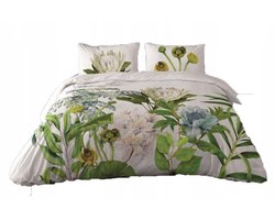 Perkal Katoen Satijn Beddengoed 220x200 Prestige Bloemen