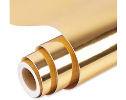 Permanente vinylrol, goud vinyl voor Cricut, 30 x 30 cm, metallic zelfklevend vinyl, voor silhouet cameo, huissticker, gemakkelijk te wieden
