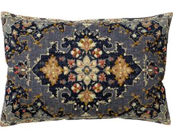 PERRINE | sierkussen 40x60 cm | Insignia Blue | blauw | multicolor | Hoii | met duurzame kussenvulling