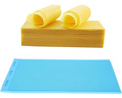 Persblad van bijenwas voor bijenteelt - Set van 2 stuks in blauw rubber