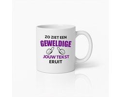 Personaliseerbare Tekst Koffiemok – 'Zo Ziet Een Geweldige [Jouw Tekst] Eruit' – Persoonlijk Cadeau Idee