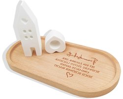 Persoonlijk cadeau voor beste vriend(in) met gravure, houten decoratie, vriendschapscadeau voor verjaardag en Kerst, uniek bedankje