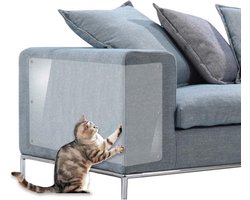 Pet-it | Krab schade bescherming voor Katten en Honden | 6 Stuks | Extra-Grote beschermers | voor Bank Meubel Interieur | Transparant