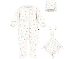 Petit Bateau Geboortegeschenkset van katoen met bloemenprint Meisjes Kledingset - Wit/Meerkleurig + Wit/Meerkleurig + Wit/Meerkleurig